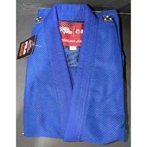 Blue- Fuji + Keiko Kimonos Gi Jacket/Pants Adult Size 3 White Belt